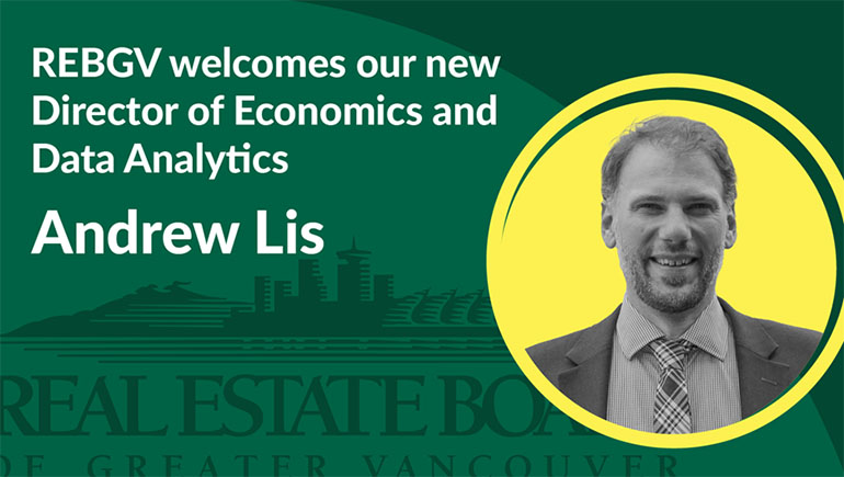 REBGV brings on Andrew Lis as new economist